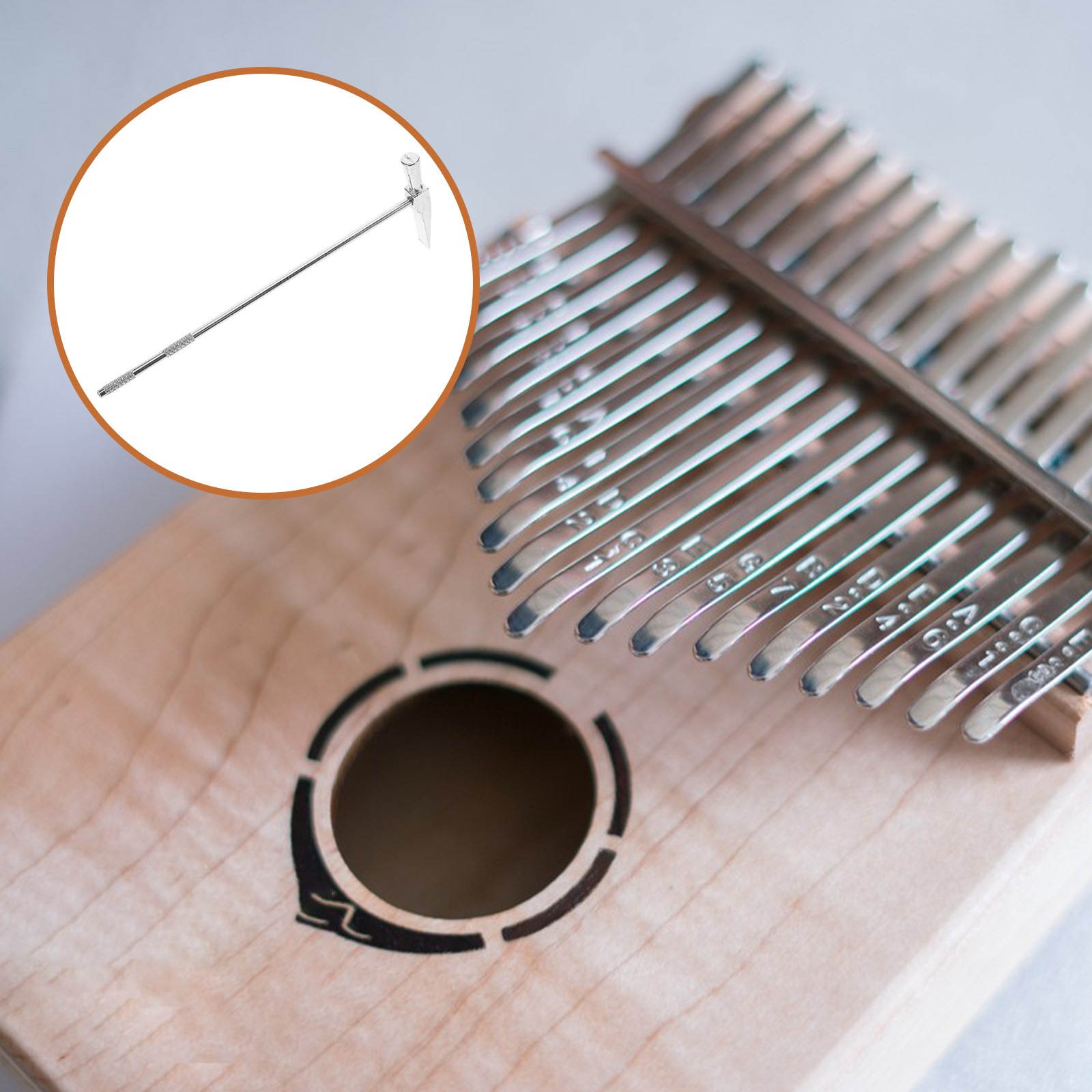 Kalimba Thumb Piano - Martillo pequeño de acero inoxidable para