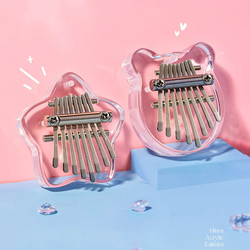 Kalimba Thumb Piano - Hluru Mini Kalimba de 8 Teclas