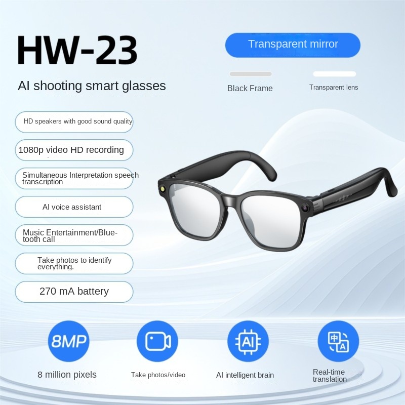 Audio Music Videos - Gafas Inteligentes con IA, Cámara de