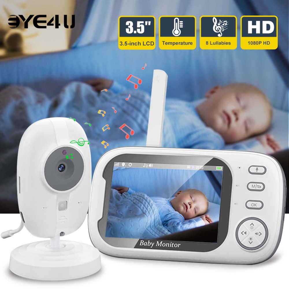 Audio Music Videos - Monitor de vídeo para bebés, 3.5'',