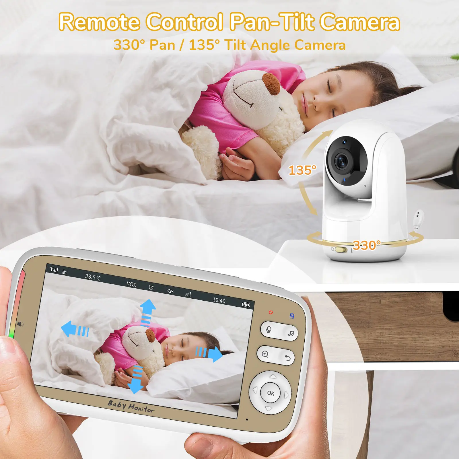 VB803 PRO Baby Monitor,con 2pc - Audio Music Videos reseña y precio