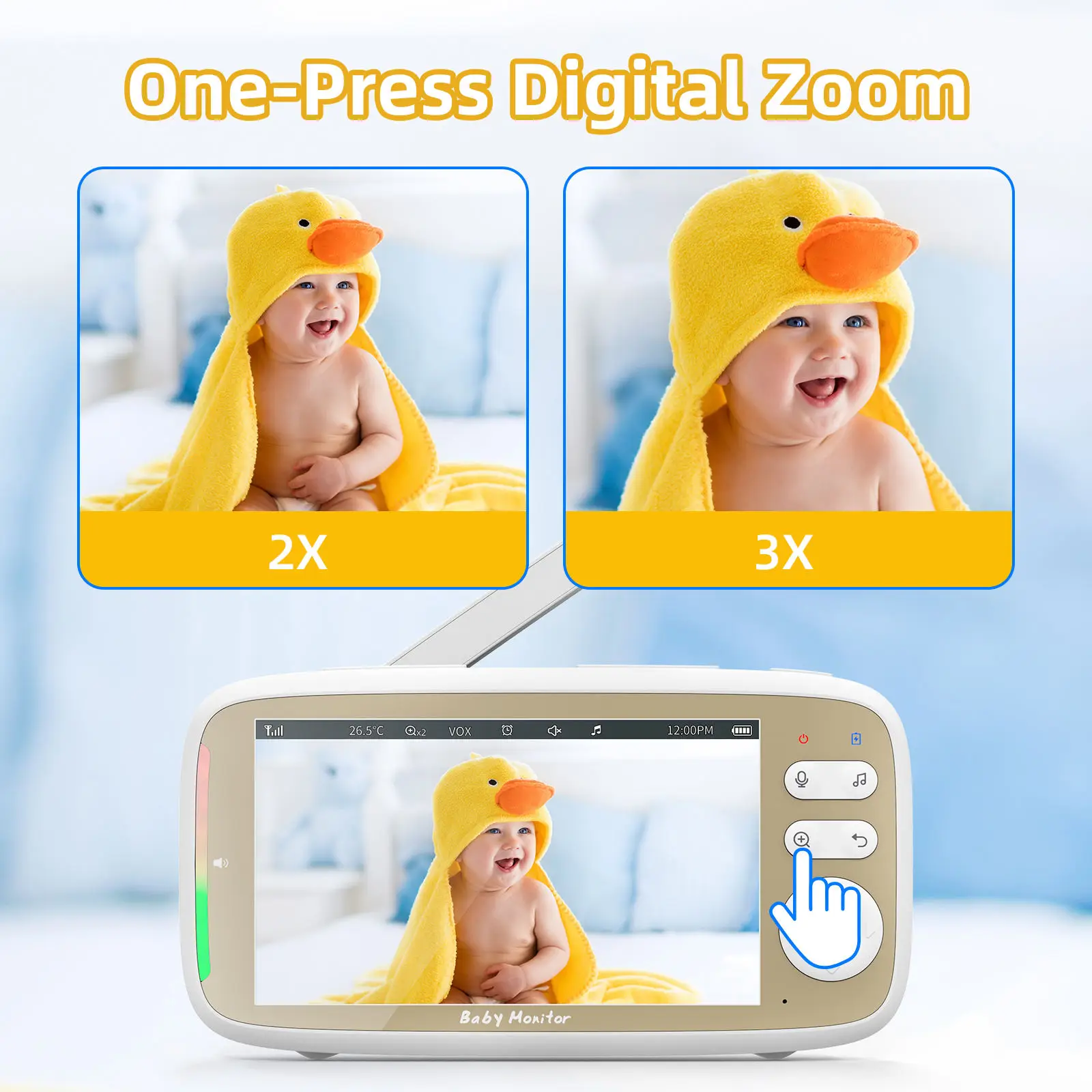 VB803 PRO Baby Monitor,con 2pc - Audio Music Videos reseña y precio