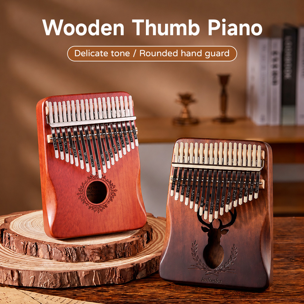 Kalimba de caoba de 21 teclas, - Kalimba Thumb Piano reseña y precio