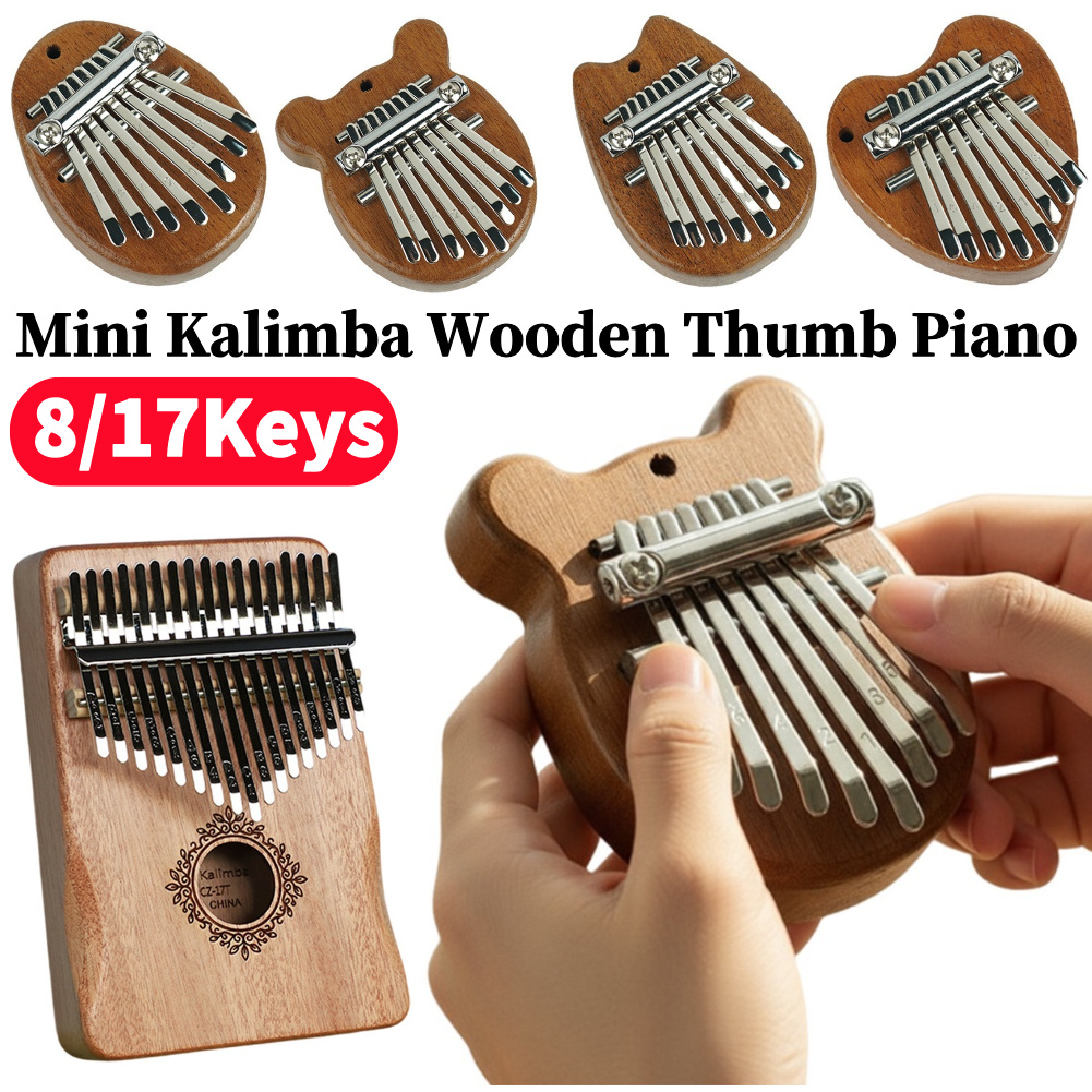 Mini Kalimba de Madera de 8/17 - Kalimba Thumb Piano reseña y precio