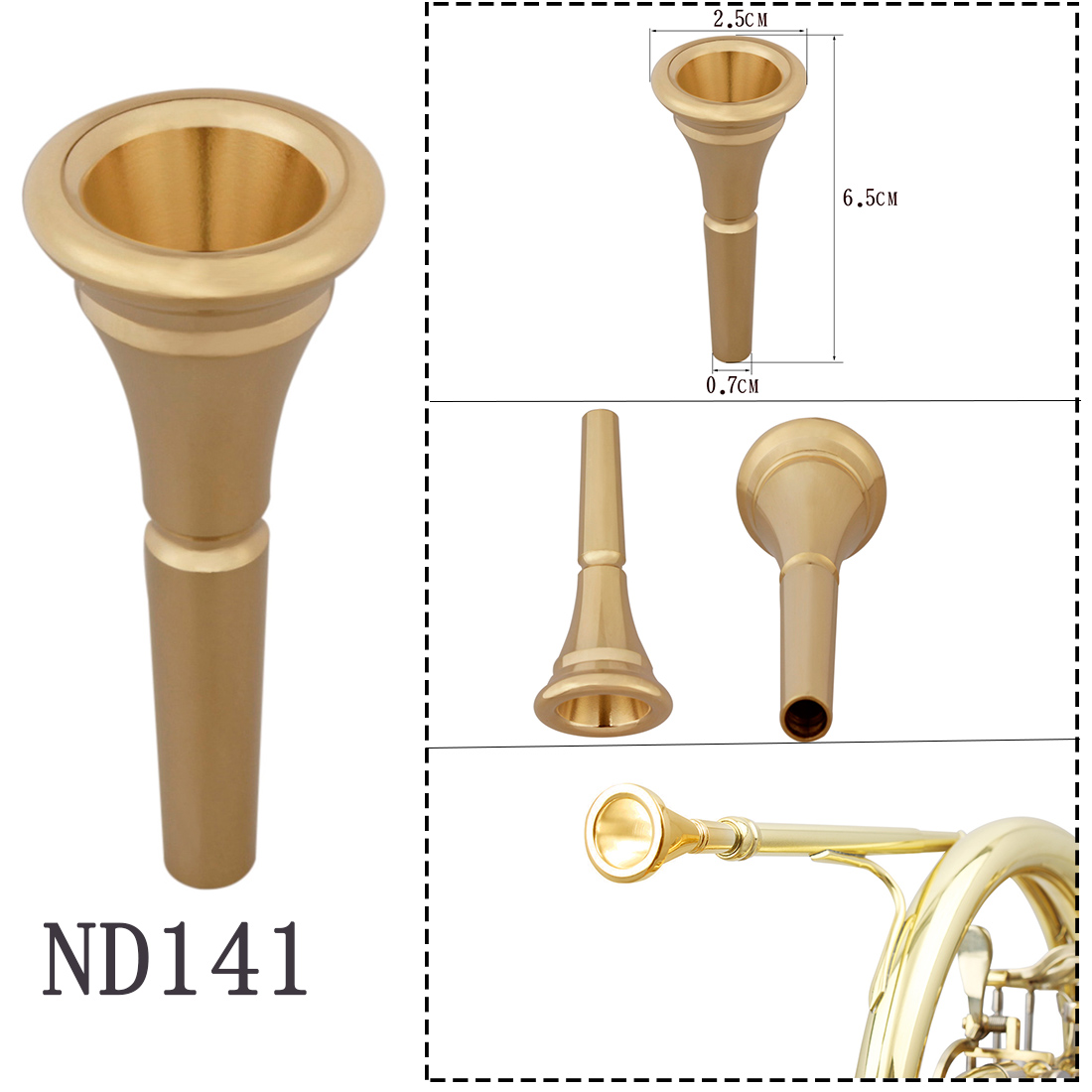 Boquilla de trompeta de instru - Trombone Mouthpiece reseña y precio