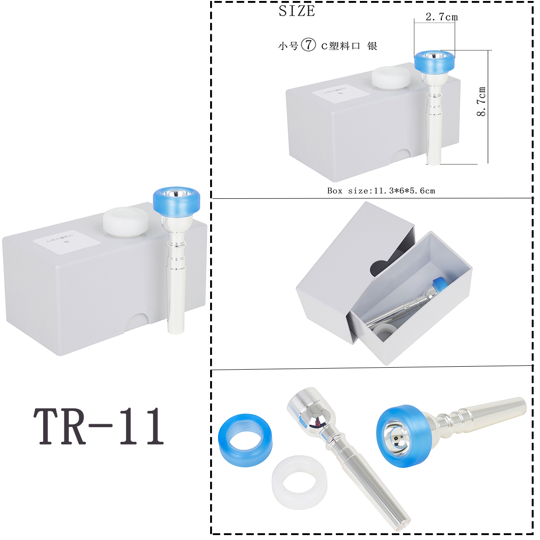 Boquilla de trompeta de instru - Trombone Mouthpiece reseña y precio