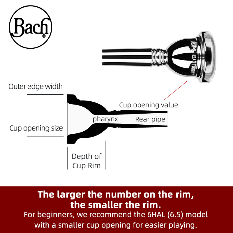 American Bach Tenor Trombone s - Trombone Mouthpiece reseña y precio